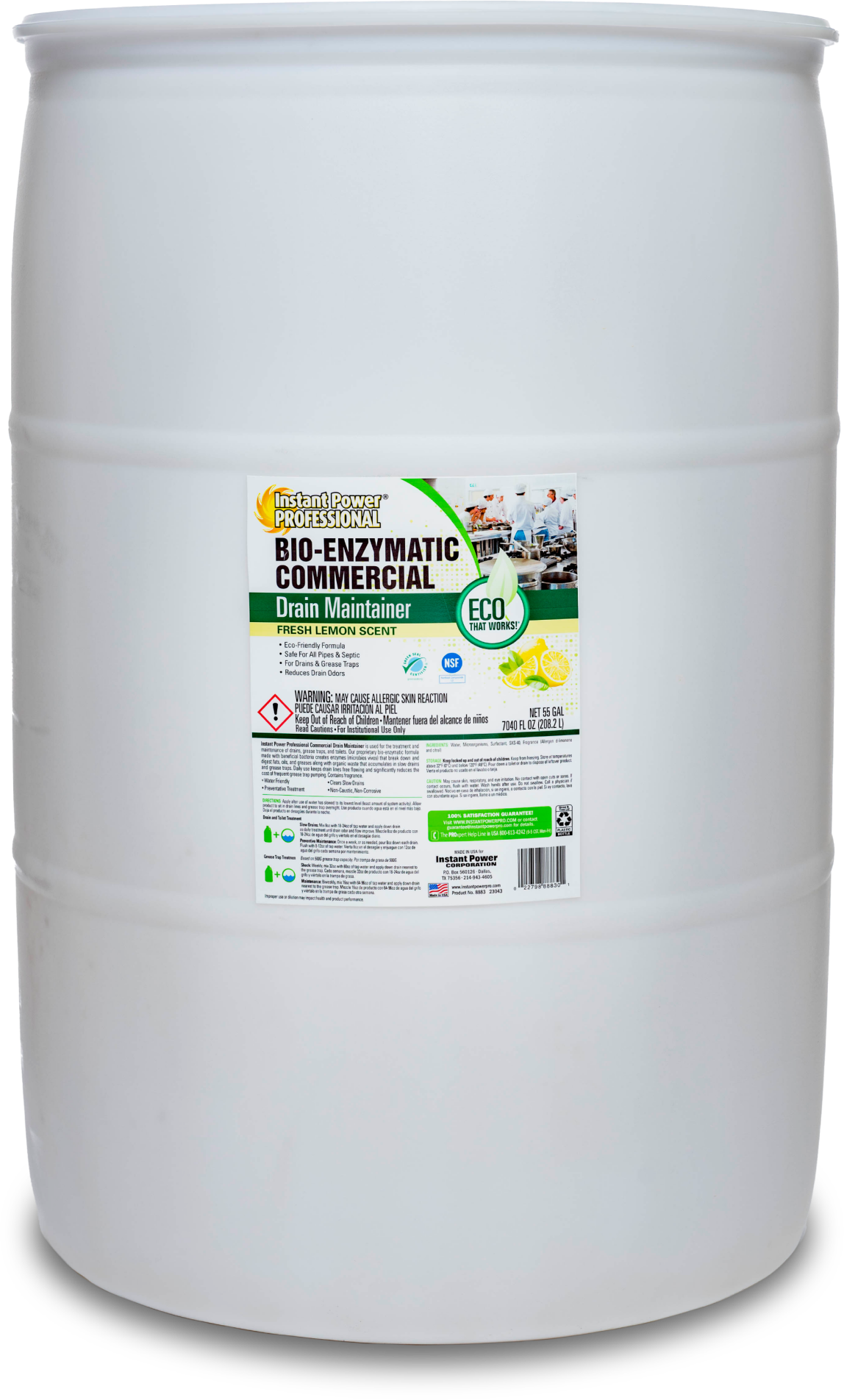 Instant Power Commercial Drain Maintainer 1 gal, Liquid, Safe for Septic  Tanks, Non-Corrosive, Cleans Pipe Walls