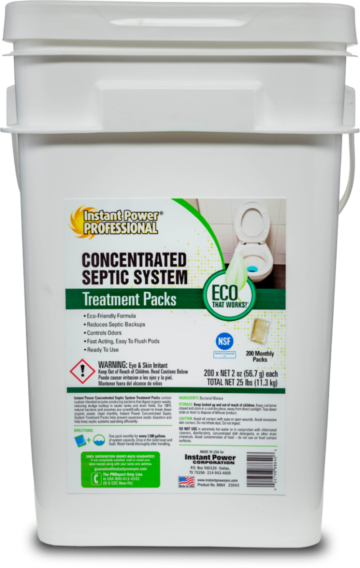 Concentrated Septic System Treatment Packs | Instant Power Pro