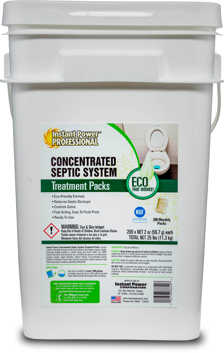 Concentrated Septic System Treatment Packs | Instant Power Pro