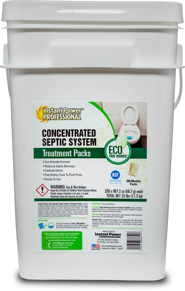 Concentrated Septic System Treatment Packs | Instant Power Pro