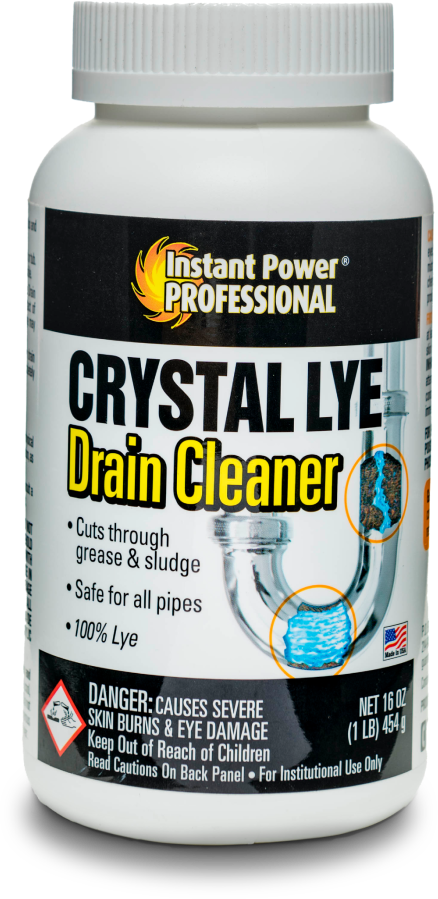 Crystal Lye Drain Cleaner | Instant Power Professional Products