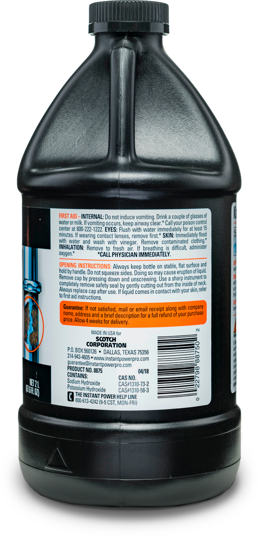 Instant Power® Hair Clog Remover 20 fl oz, Non-Acid Formulation, Safe on  All Pipes and Septic Systems 