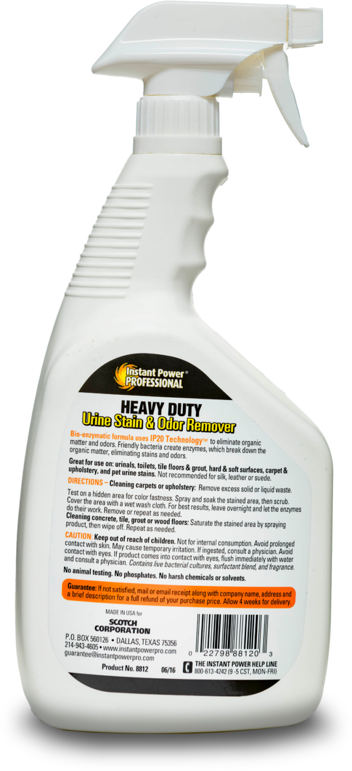 Heavy Duty Urine Stain & Odor Remover Instant Power Professional