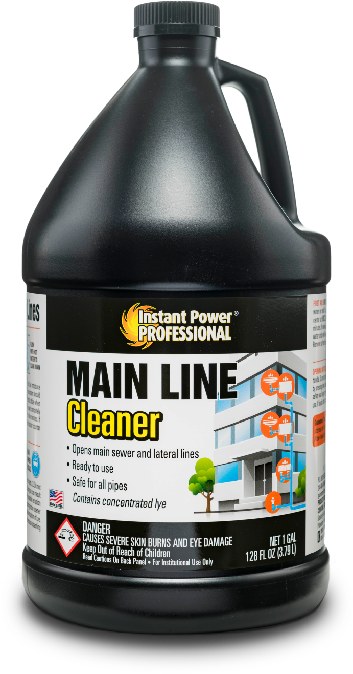 Main Line Cleaner clears slow drains and cuts costs of frequent grease trap pumping. Used for the treatment & maintenance of drains, grease traps, toilets.