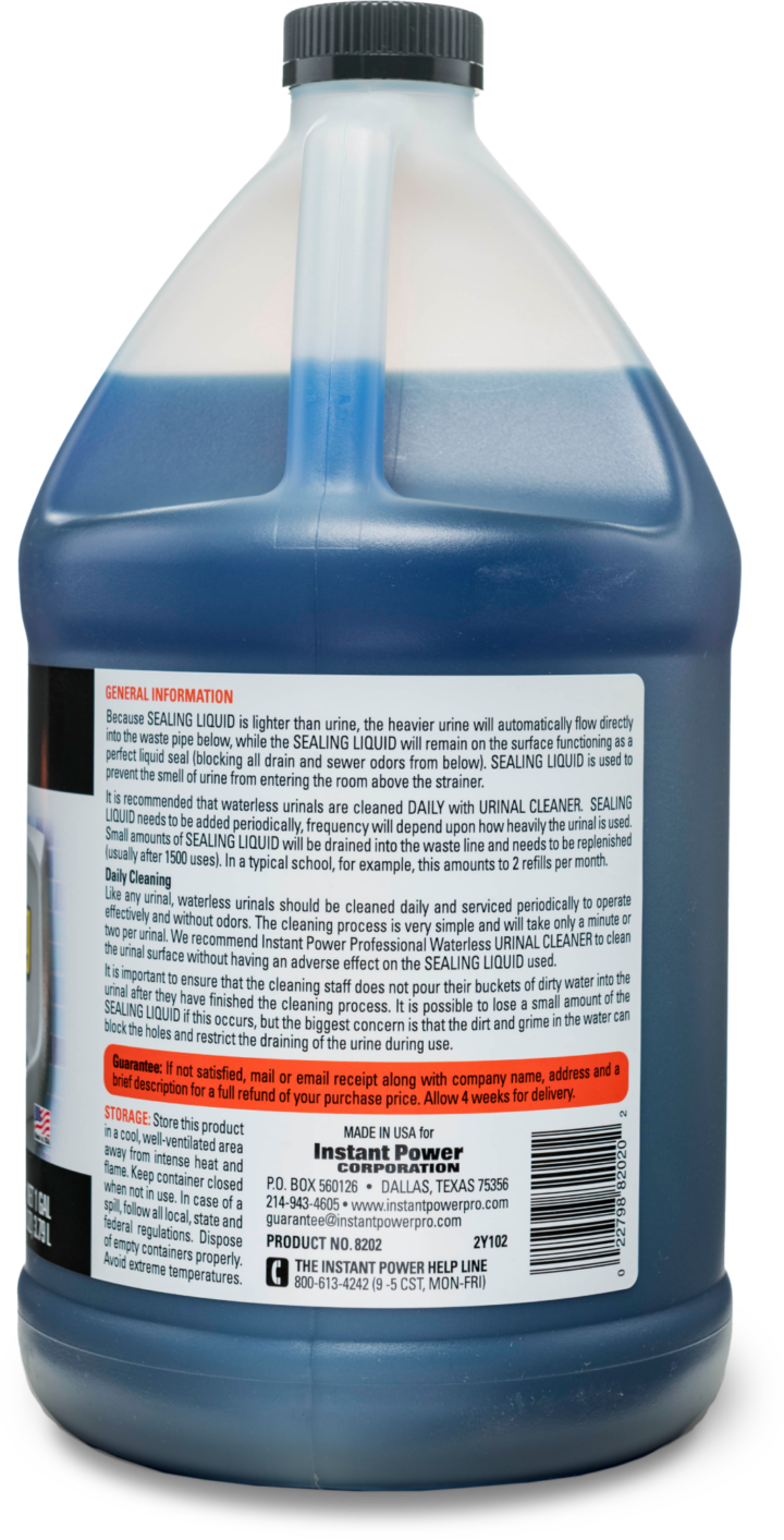 Waterless Urinal Sealing Liquid Instant Power Professional