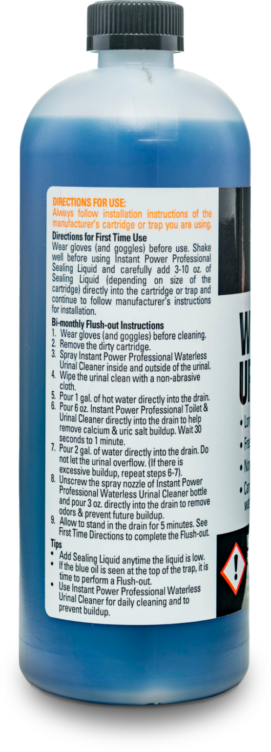 Waterless Urinal Sealing Liquid Instant Power Professional