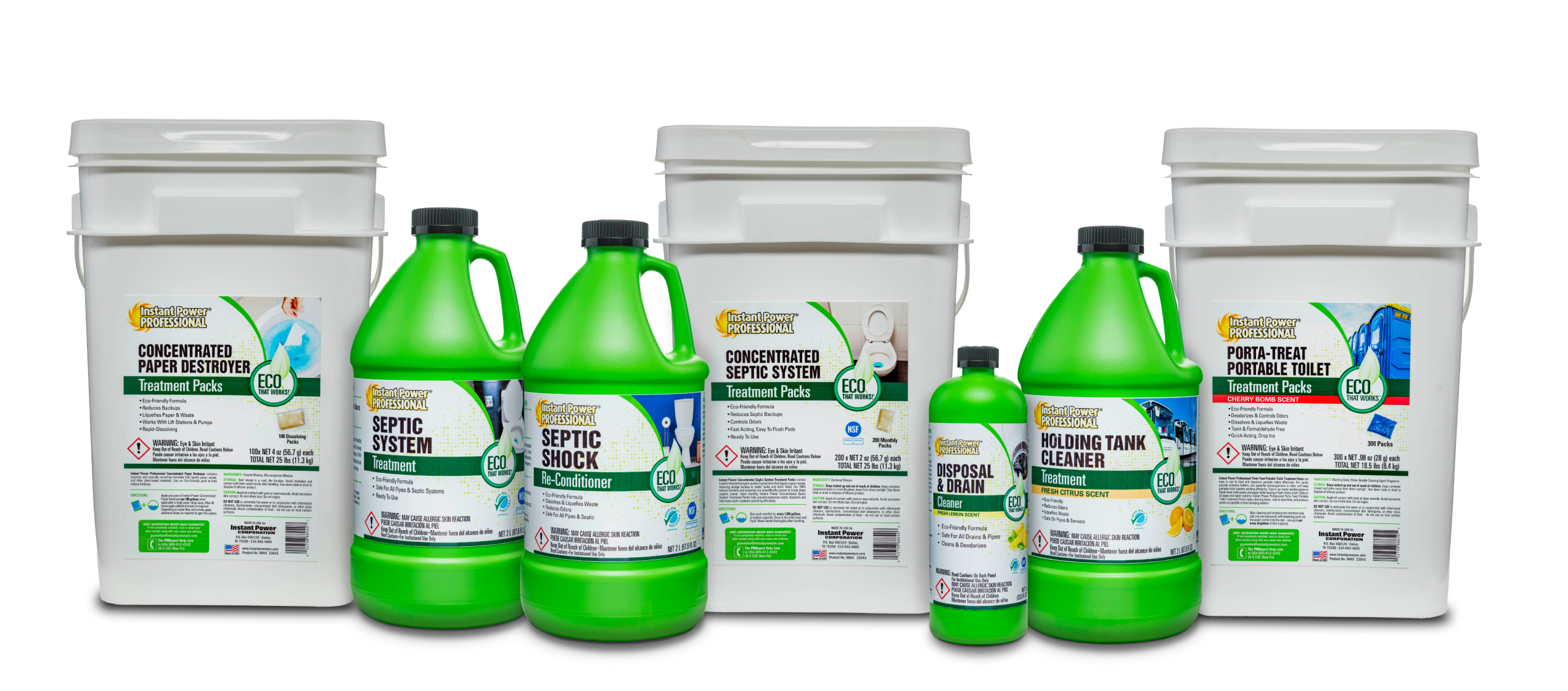 Green sustainable cleaning products that are eco friendly from Instant Power Professional